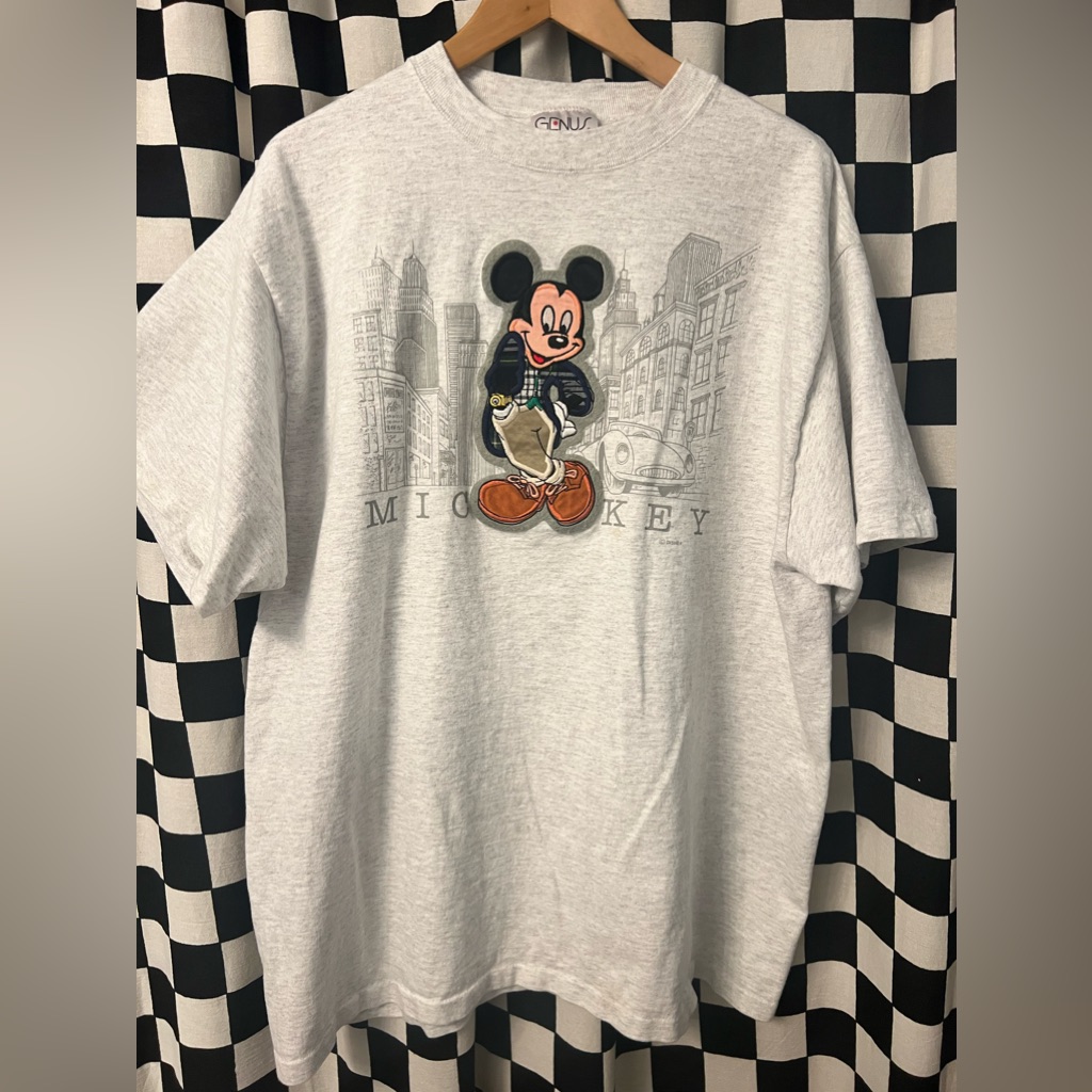 Vintage 90s Mickey Mouse Genius T Shirt